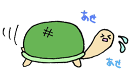A rabbit and tortoise Story sticker #3559938