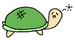 A rabbit and tortoise Story sticker #3559947