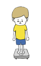 Yellow T-shirt boy of happiness sticker #3559992