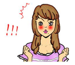 darling persons of mine~eccentric girl~ sticker #3560826