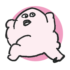 PLUMP MARSHMALLOW MAN Sticker (pastel)
