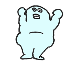PLUMP MARSHMALLOW MAN Sticker (pastel) sticker #3560876