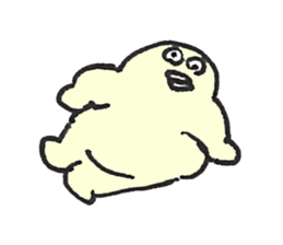 PLUMP MARSHMALLOW MAN Sticker (pastel) sticker #3560877