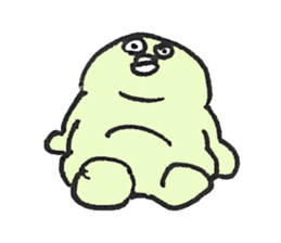 PLUMP MARSHMALLOW MAN Sticker (pastel) sticker #3560879