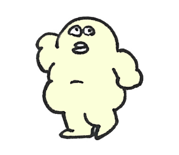 PLUMP MARSHMALLOW MAN Sticker (pastel) sticker #3560881
