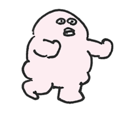 PLUMP MARSHMALLOW MAN Sticker (pastel) sticker #3560882