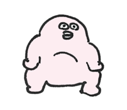 PLUMP MARSHMALLOW MAN Sticker (pastel) sticker #3560886