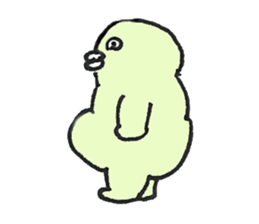 PLUMP MARSHMALLOW MAN Sticker (pastel) sticker #3560887