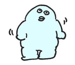 PLUMP MARSHMALLOW MAN Sticker (pastel) sticker #3560888