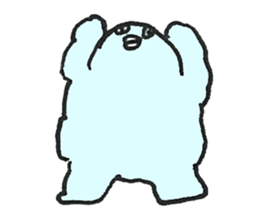 PLUMP MARSHMALLOW MAN Sticker (pastel) sticker #3560896