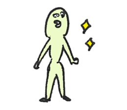 PLUMP MARSHMALLOW MAN Sticker (pastel) sticker #3560899