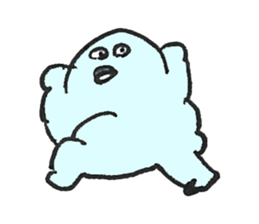 PLUMP MARSHMALLOW MAN Sticker (pastel) sticker #3560900