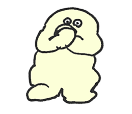 PLUMP MARSHMALLOW MAN Sticker (pastel) sticker #3560909