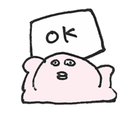 PLUMP MARSHMALLOW MAN Sticker (pastel) sticker #3560910