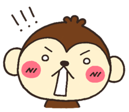 monkey heart sticker #3561181