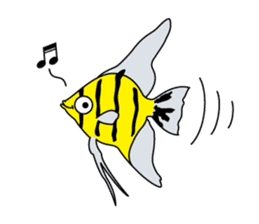 Fun Tropical Fish sticker #3561281