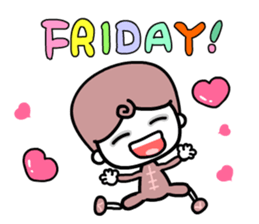 A A boy sticker #3561467