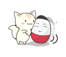 Sticker of Cute Cats 2 -dialect of Aizu- sticker #3562549