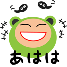 A costume frog and ladle sticker #3563092