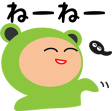 A costume frog and ladle sticker #3563094