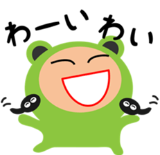 A costume frog and ladle sticker #3563096