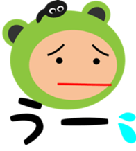 A costume frog and ladle sticker #3563097