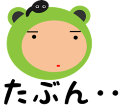 A costume frog and ladle sticker #3563101