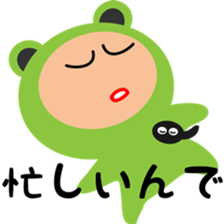 A costume frog and ladle sticker #3563108