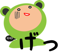 A costume frog and ladle sticker #3563114