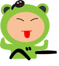 A costume frog and ladle sticker #3563118