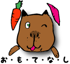 Working capybara sticker #3563274
