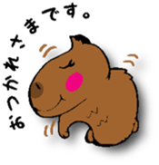 Working capybara sticker #3563288