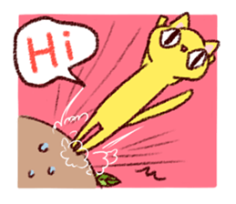 Cute bean&cat. sticker #3563292