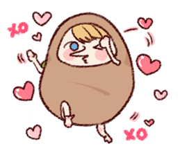 Cute bean&cat. sticker #3563294