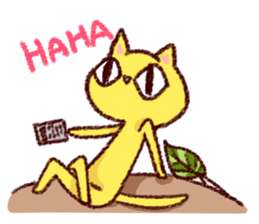 Cute bean&cat. sticker #3563295