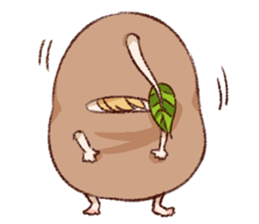 Cute bean&cat. sticker #3563301