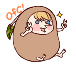 Cute bean&cat. sticker #3563308