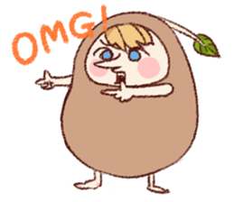 Cute bean&cat. sticker #3563309