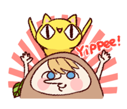 Cute bean&cat. sticker #3563313