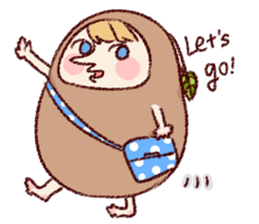 Cute bean&cat. sticker #3563320