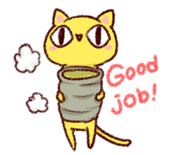 Cute bean&cat. sticker #3563324