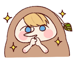 Cute bean&cat. sticker #3563325