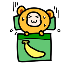 I don't care Monkey sticker #3563624