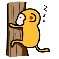 I don't care Monkey sticker #3563627