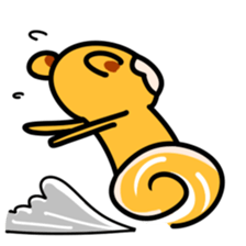 I don't care Monkey sticker #3563629