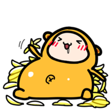 I don't care Monkey sticker #3563640