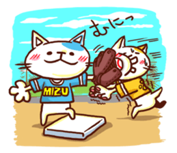 the pad of cat @ Baseball sticker #3564731