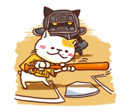 the pad of cat @ Baseball sticker #3564733