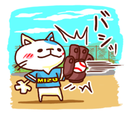 the pad of cat @ Baseball sticker #3564736