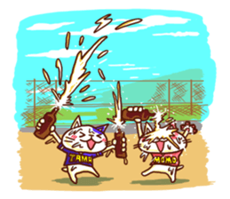 the pad of cat @ Baseball sticker #3564759